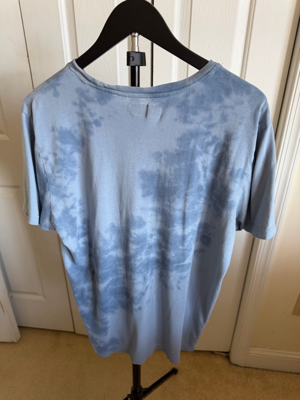 Planet Hollywood Men's Blue Tie-Dye Graphic Tee - Picture 3 of 4